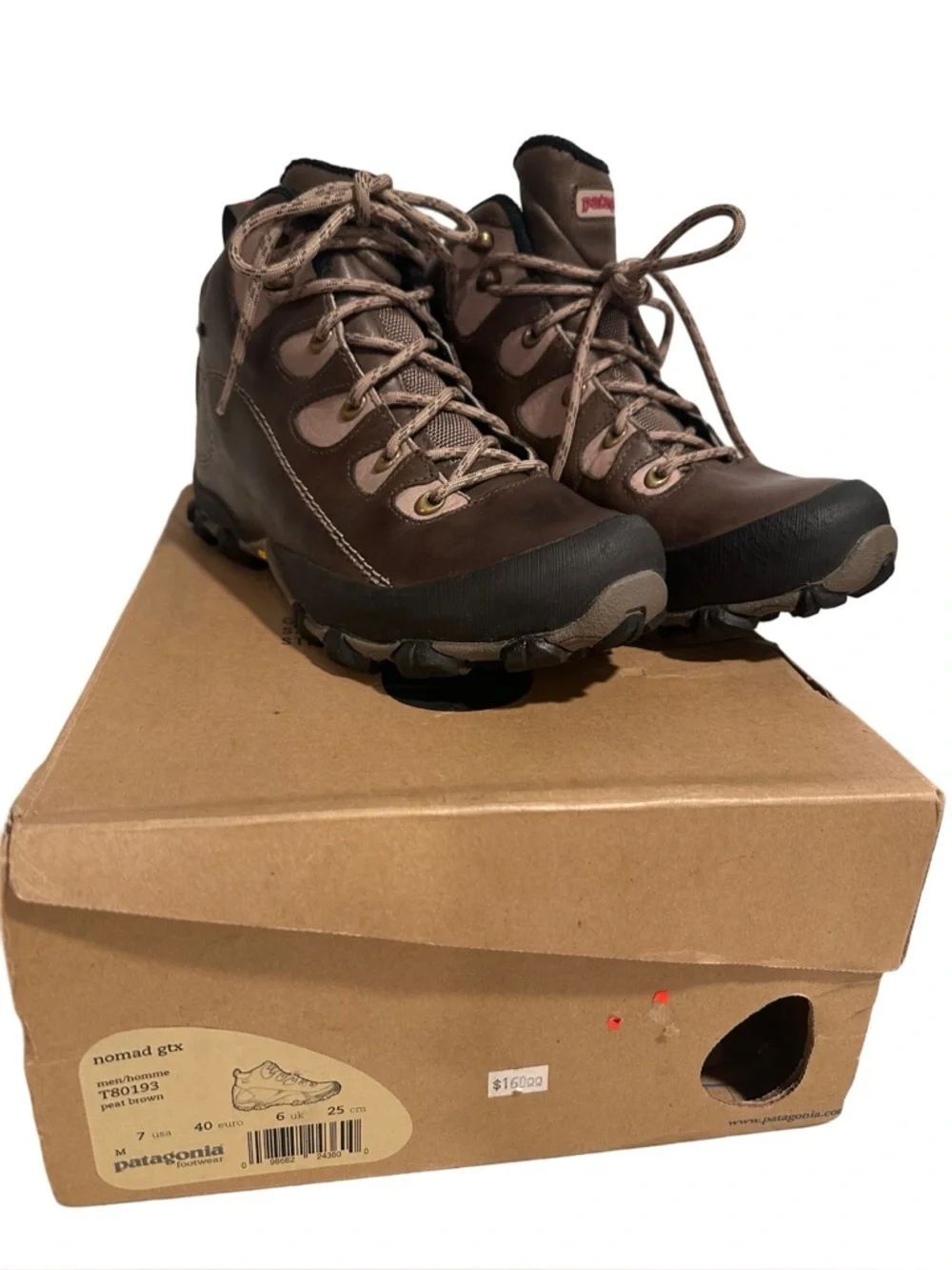 Patagonia Nomad GTX Men's Hiking Boots - Gore-Tex Leather Vibram RETIRED US 8